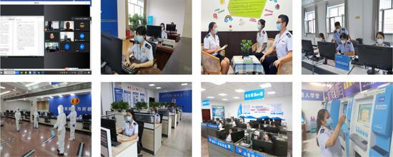 圖為各地稅務部門統(tǒng)籌部署確保工作不打烊。